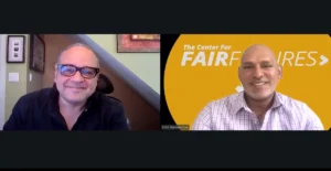Emil Ramnarine of Center for Fair Futures with George Rosales of BOUNCE during their Workforce Voices interview
